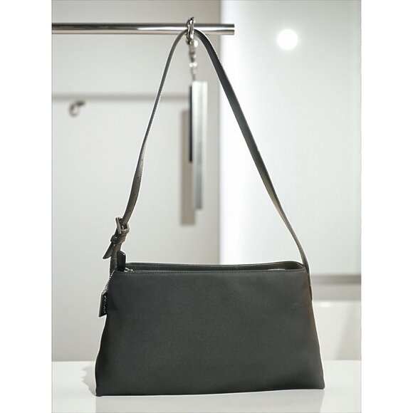 VTG Coach Mercer Shoulder Bag 7406 Black Euro Twill Leather Gunmetal Y2K Handbag - Picture 3 of 10